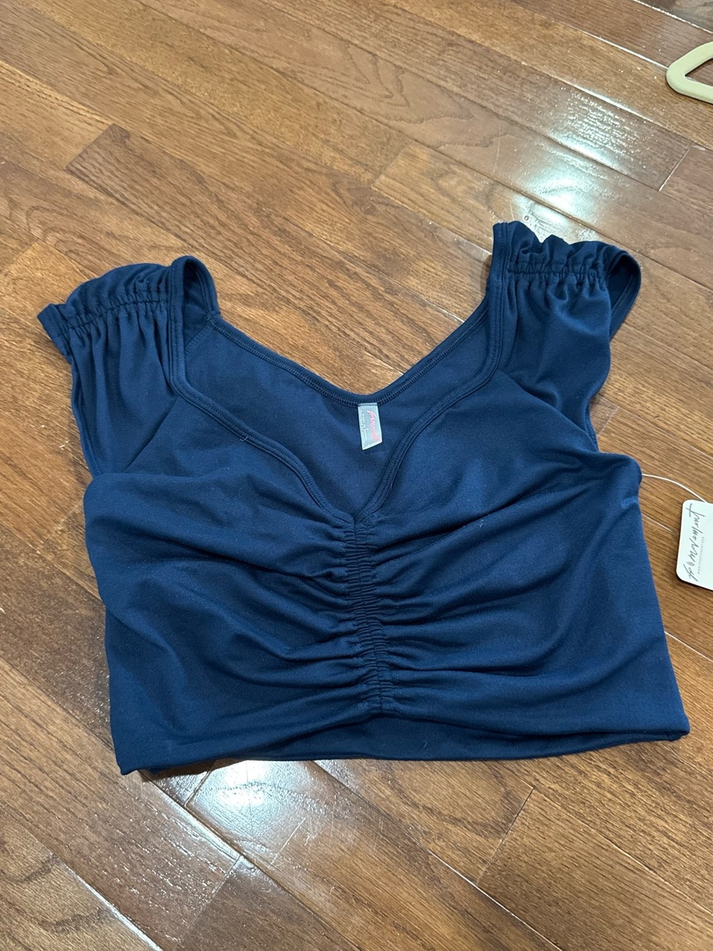 FP Movement by Free People Navy Ruched Workout Tank